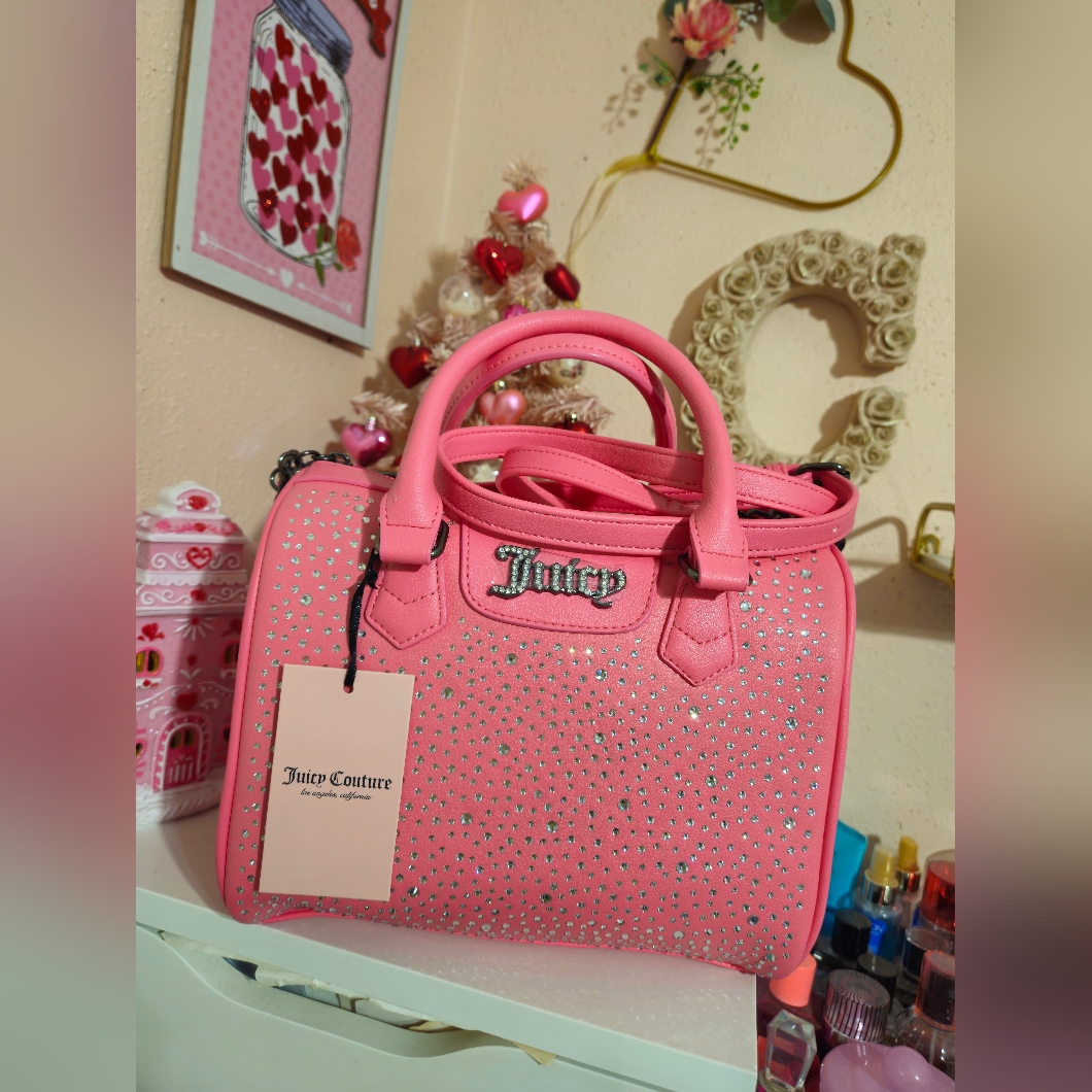 Nwt Juicy Couture Pink Lemonade Dazzle Satchel